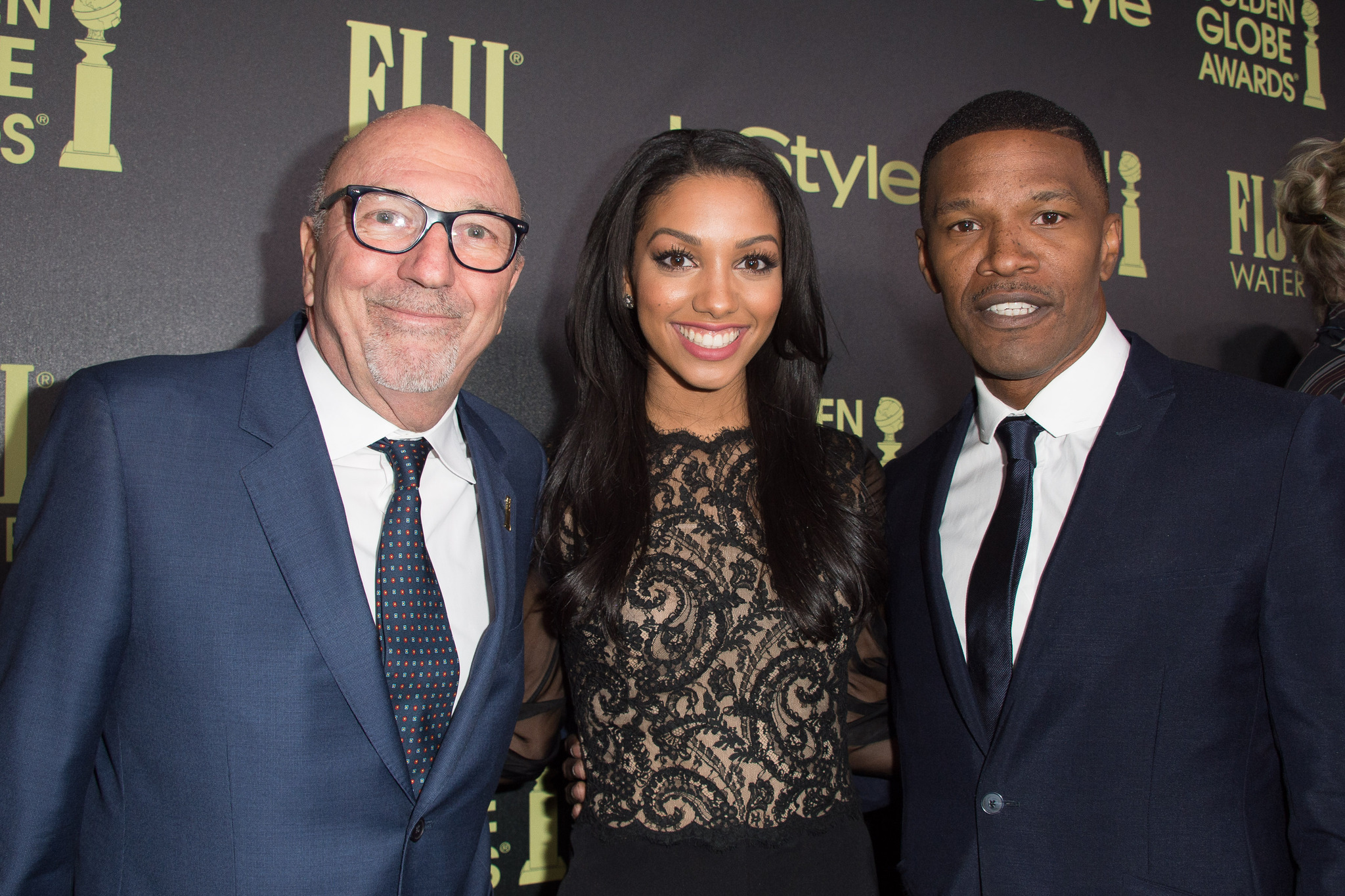 Jamie Foxx, Lorenzo Soria and Corinne Foxx