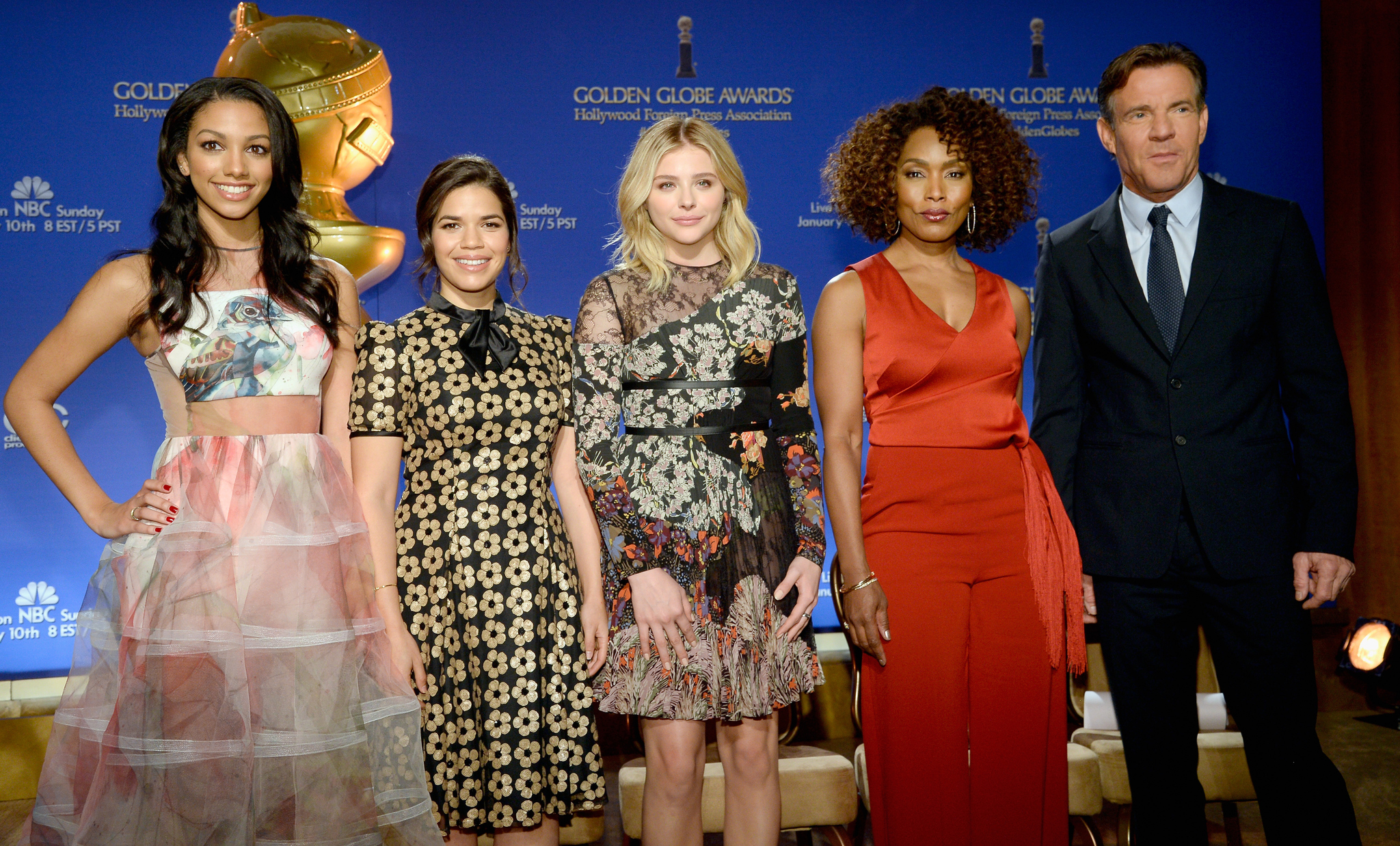 Angela Bassett, Dennis Quaid, America Ferrera, Chloë Grace Moretz and Corinne Foxx