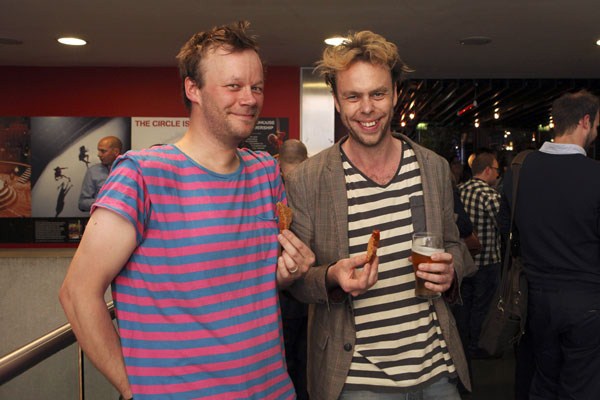 Bruce MacKinnon and Felix Hayes - After-party of Shipwreck Trilogy by the Royal Shakespeare Company