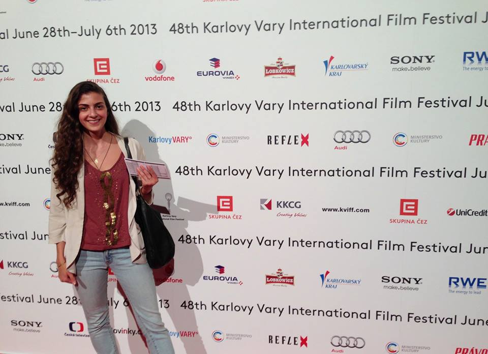 Noor Gharzeddine at the Karlovy Vary Film Festival in Czech Republic