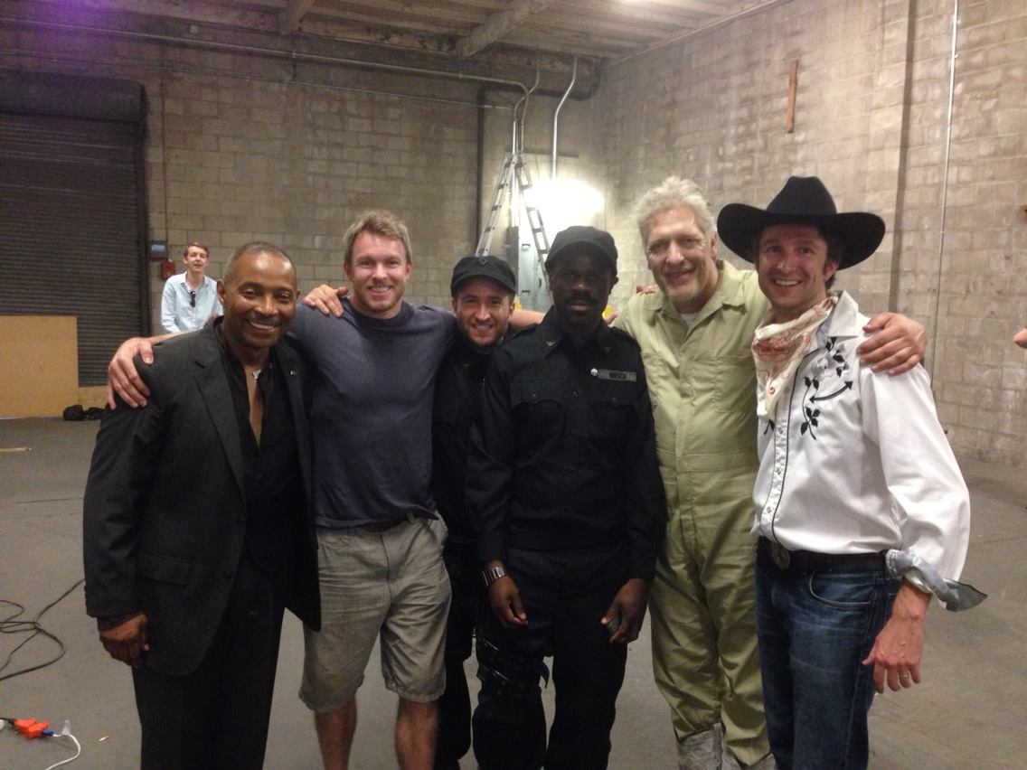 from left, Frantz Turner, Rob McGillivray, Ben Stranahan, me, Clancy Brown, and Sherman Kew