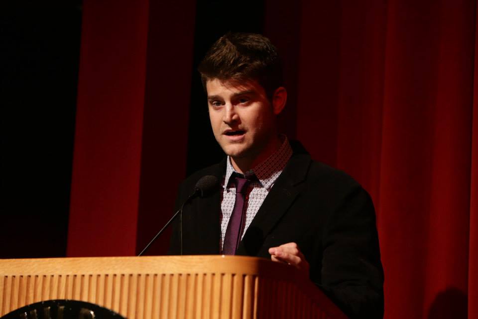 Ryan Moody speaking at the 2013 UCLA Film Festival held at the DGA in Hollywood.