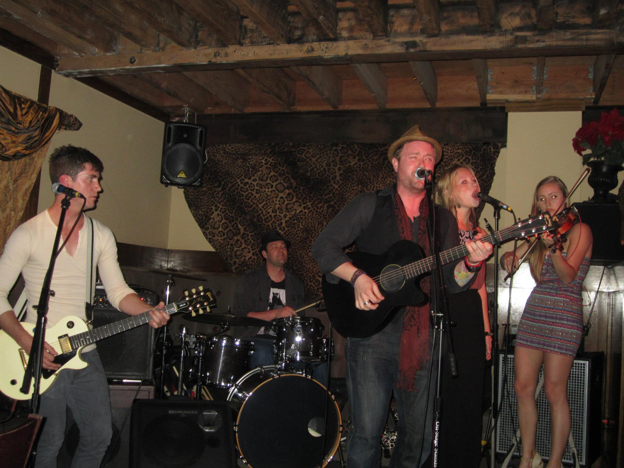 Performing with The Harmless Doves at the Pig 'N Whistle in Hollywood