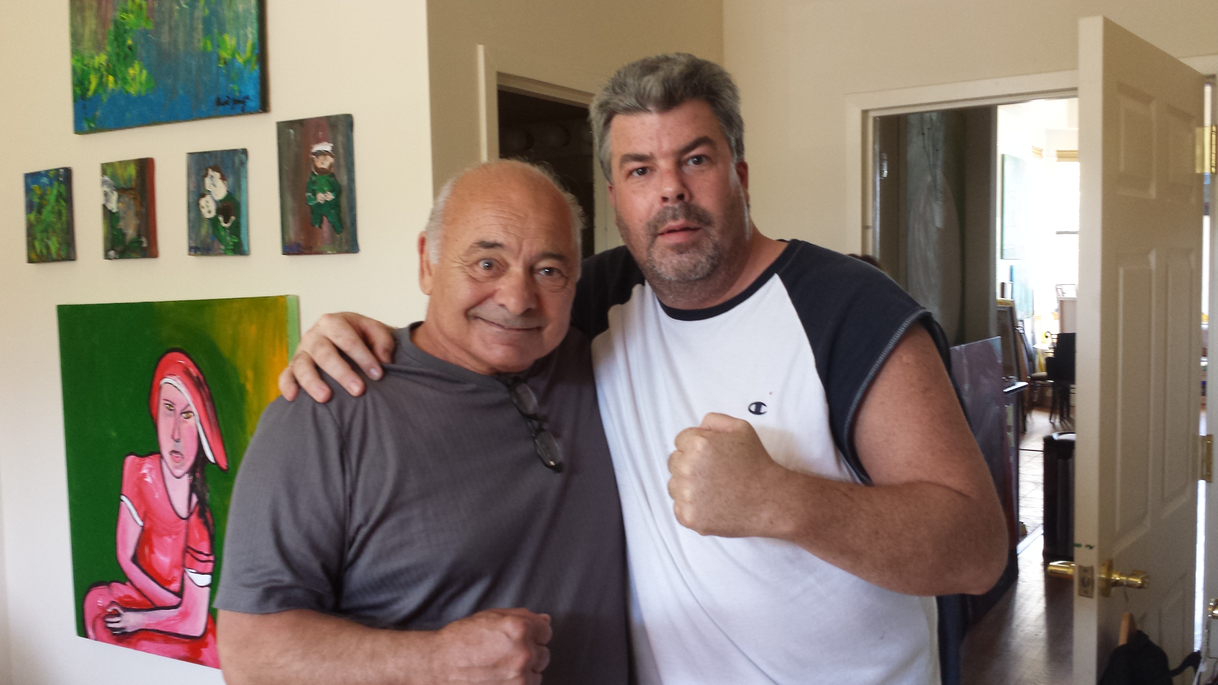 Bert Young aka Paulie from Rocky with Steve Fleming