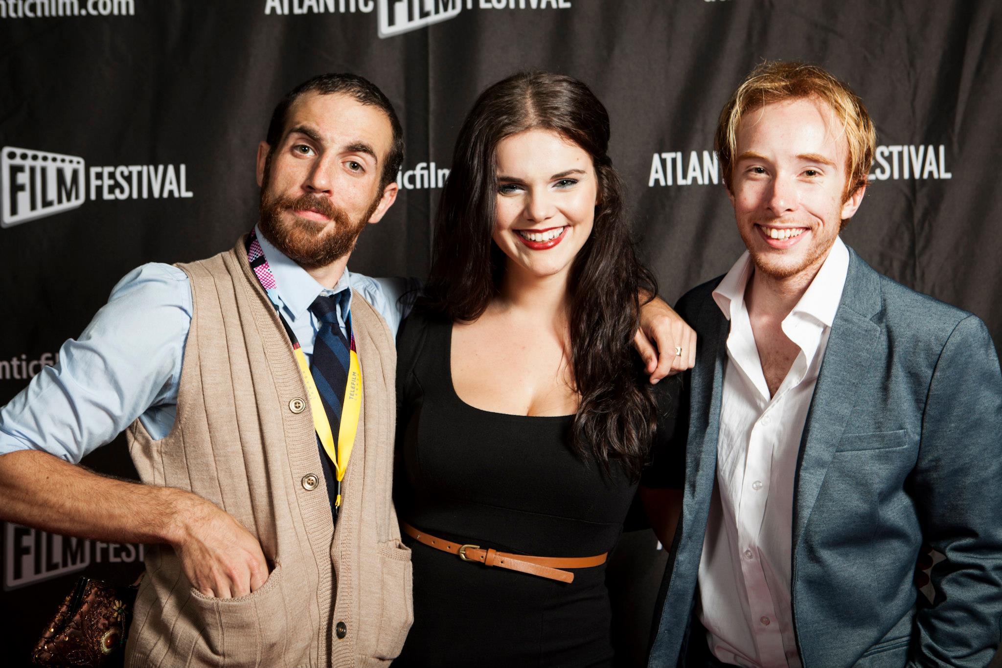 Photo of Josh Cruddas with Glen Matthews and Tringa Rexhepi at event of Atlantic Film Festival 2012