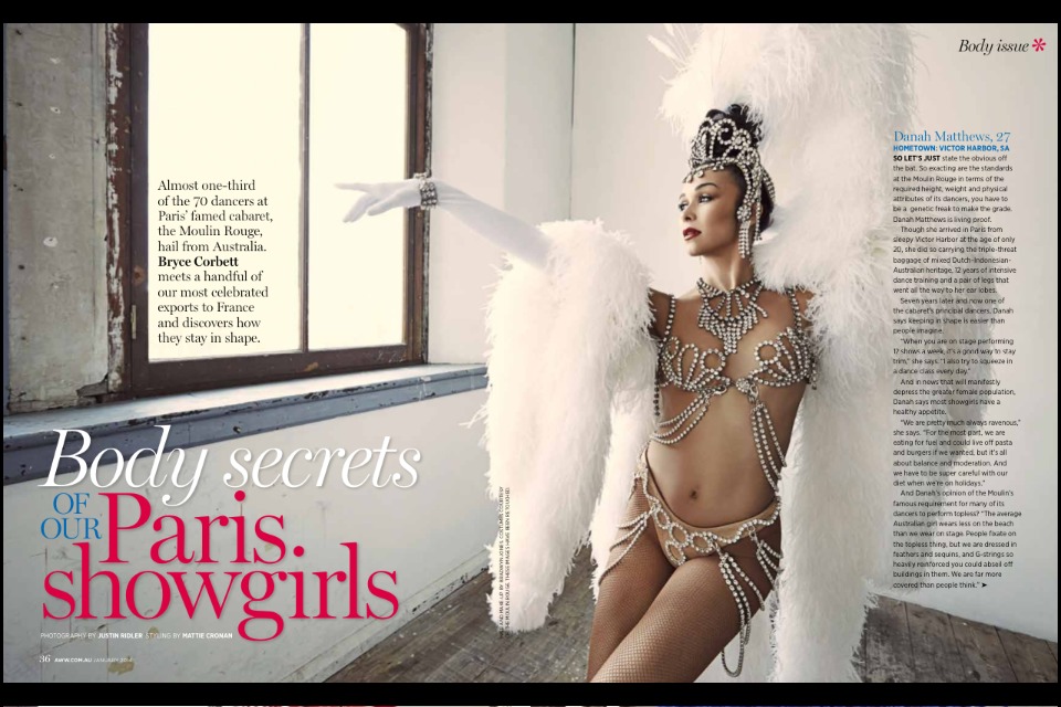 Australian Woman's Weekly Body Secrets Of Our Paris Showgirls