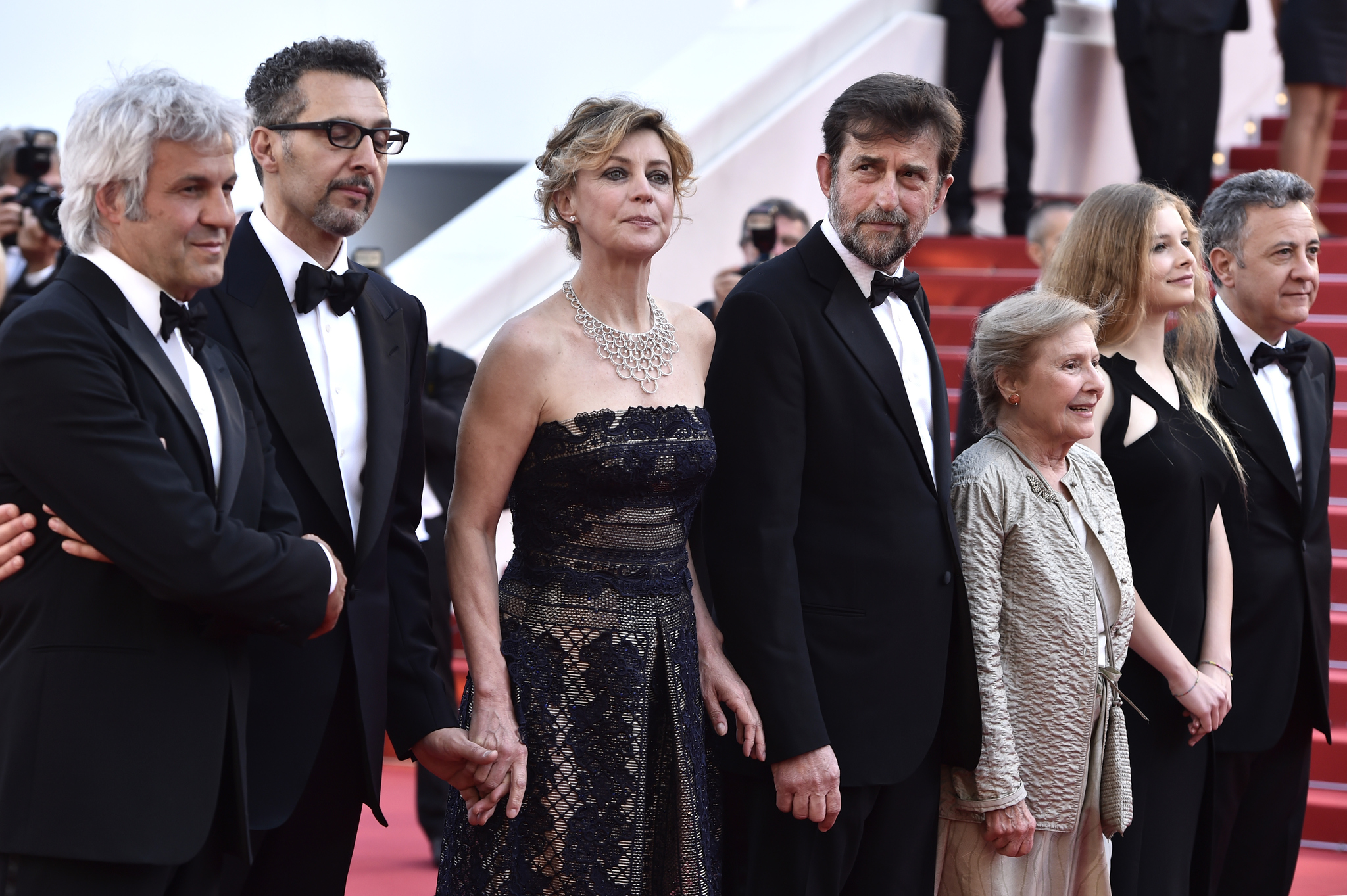 John Turturro, Margherita Buy, Giulia Lazzarini, Nanni Moretti, Domenico Procacci and Beatrice Mancini at event of Mia madre (2015)