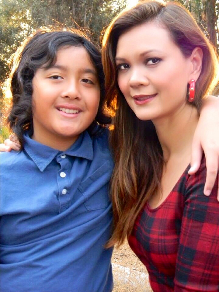 Kimberly Pal and her son Kyle Mendoza.