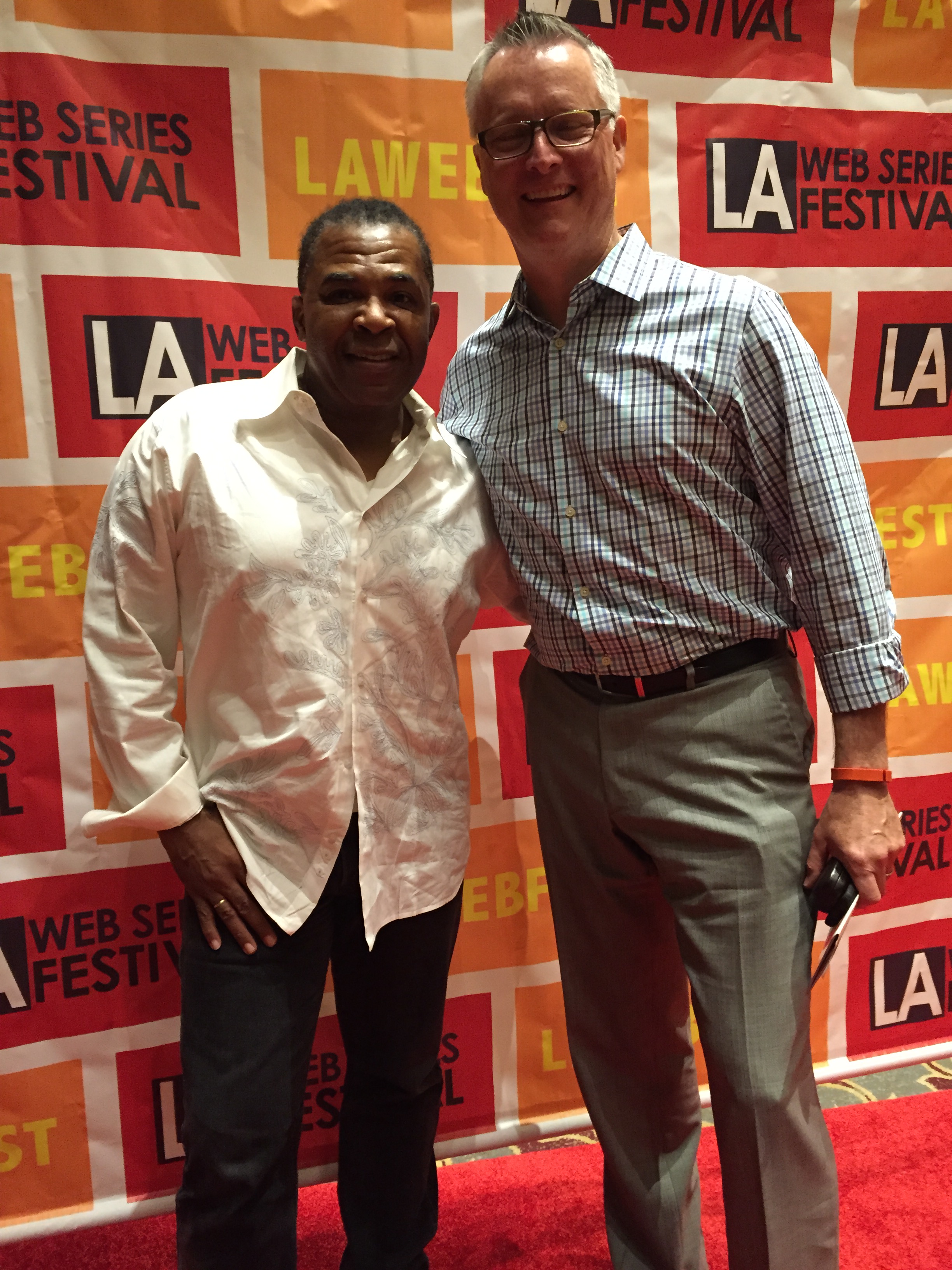 At the 2015 LAWEBFest with Scoot Johnson