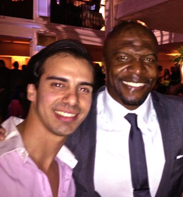 Actor Cesar D' La Torre and actor Terry Crews