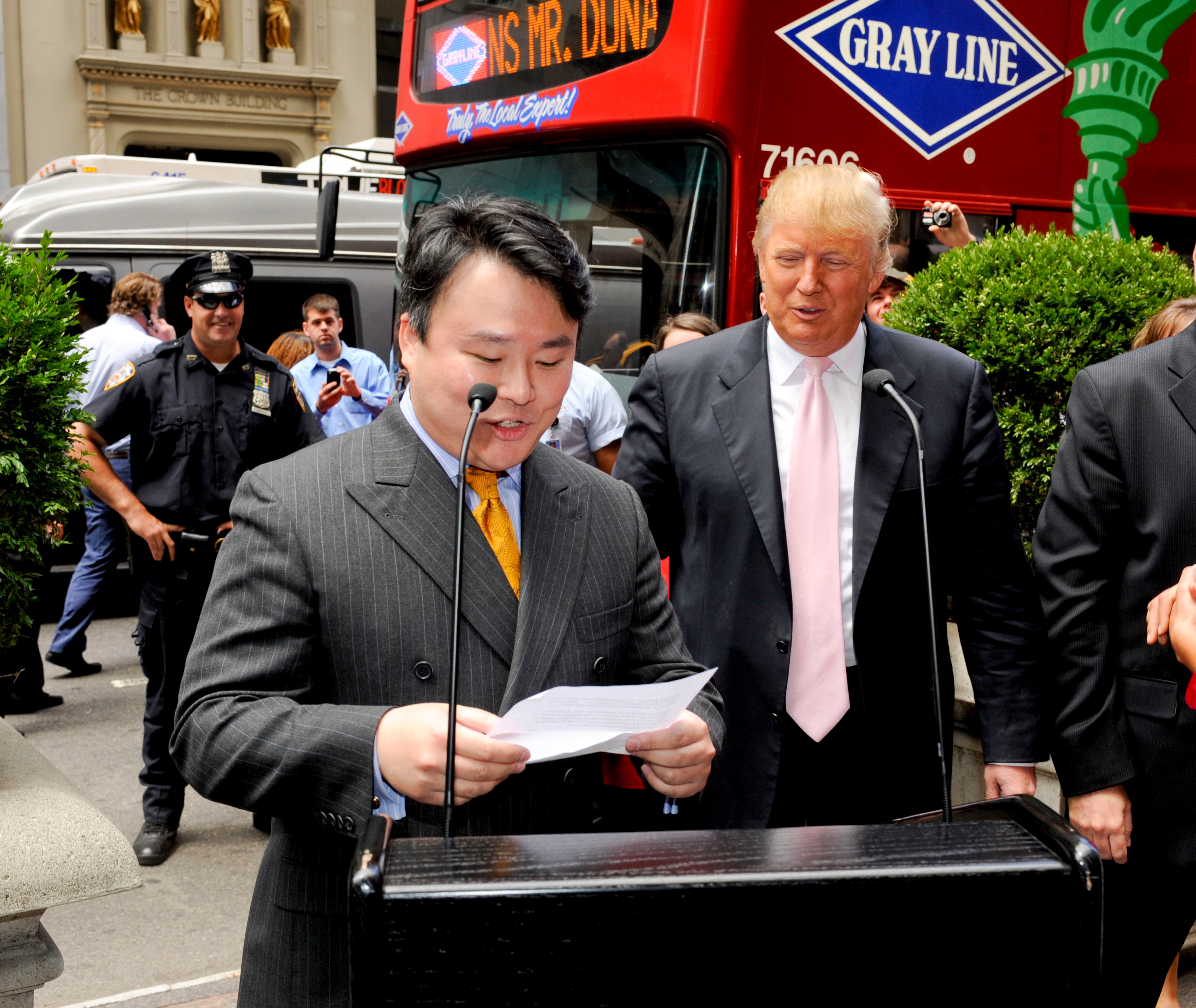 David W. Chien introduces Ride of Fame Honoree Donald J. Trump (June 8th, 2010).