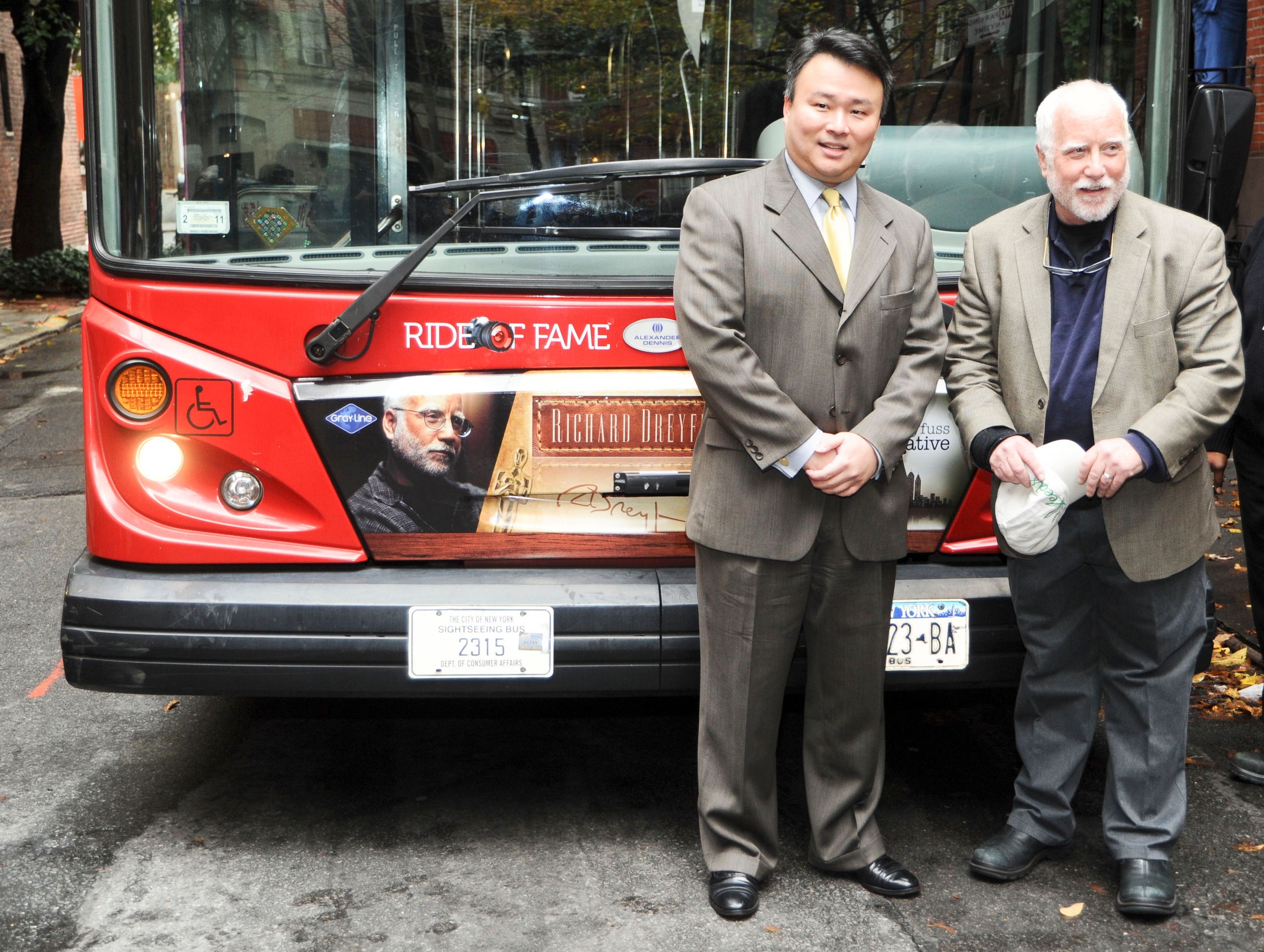 David W. Chien poses with Ride of Fame Honoree Richard Dreyfuss (November 5th, 2010).