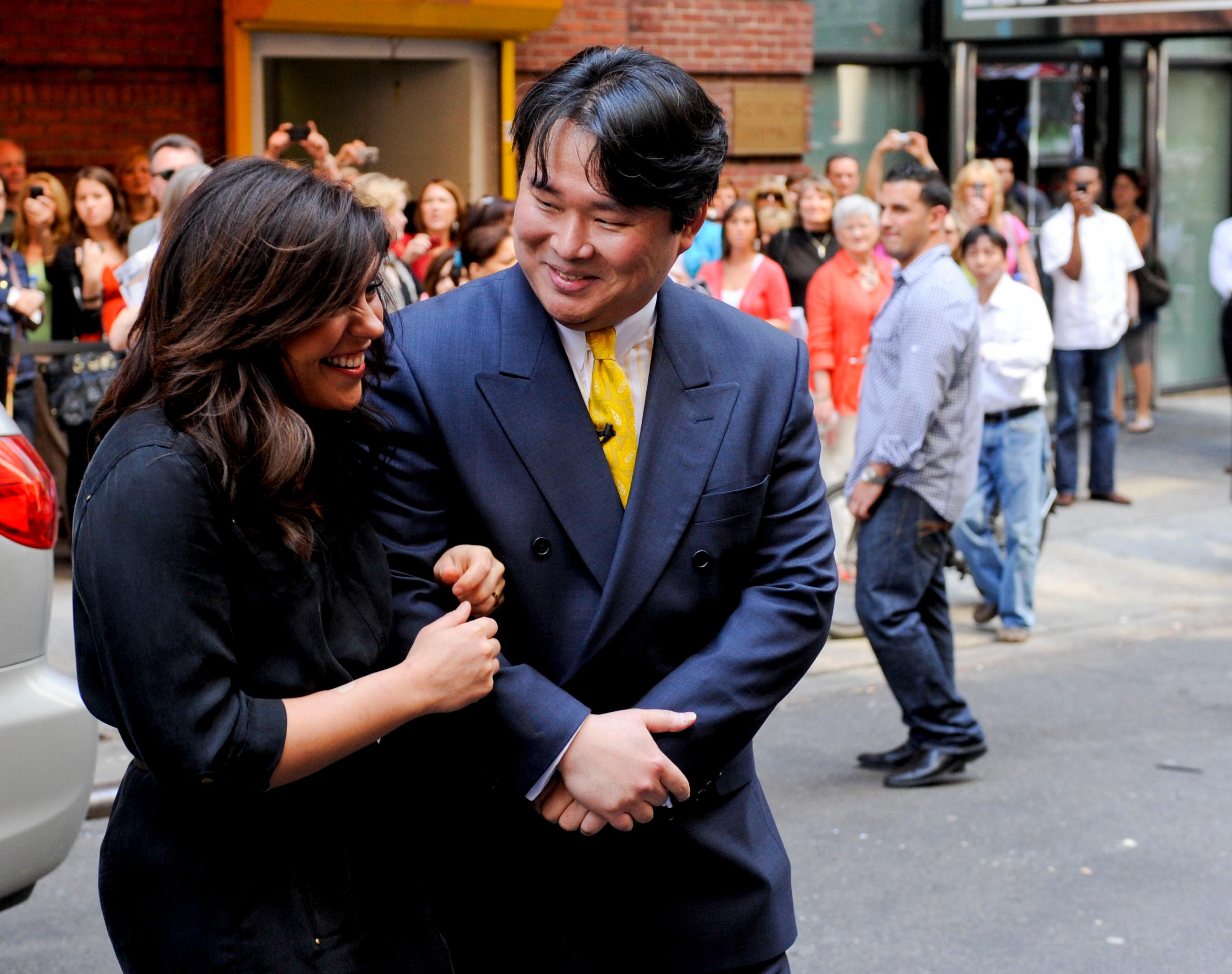 David W. Chien with Ride of Fame Honoree Rachael Ray. (May 4th, 2010).
