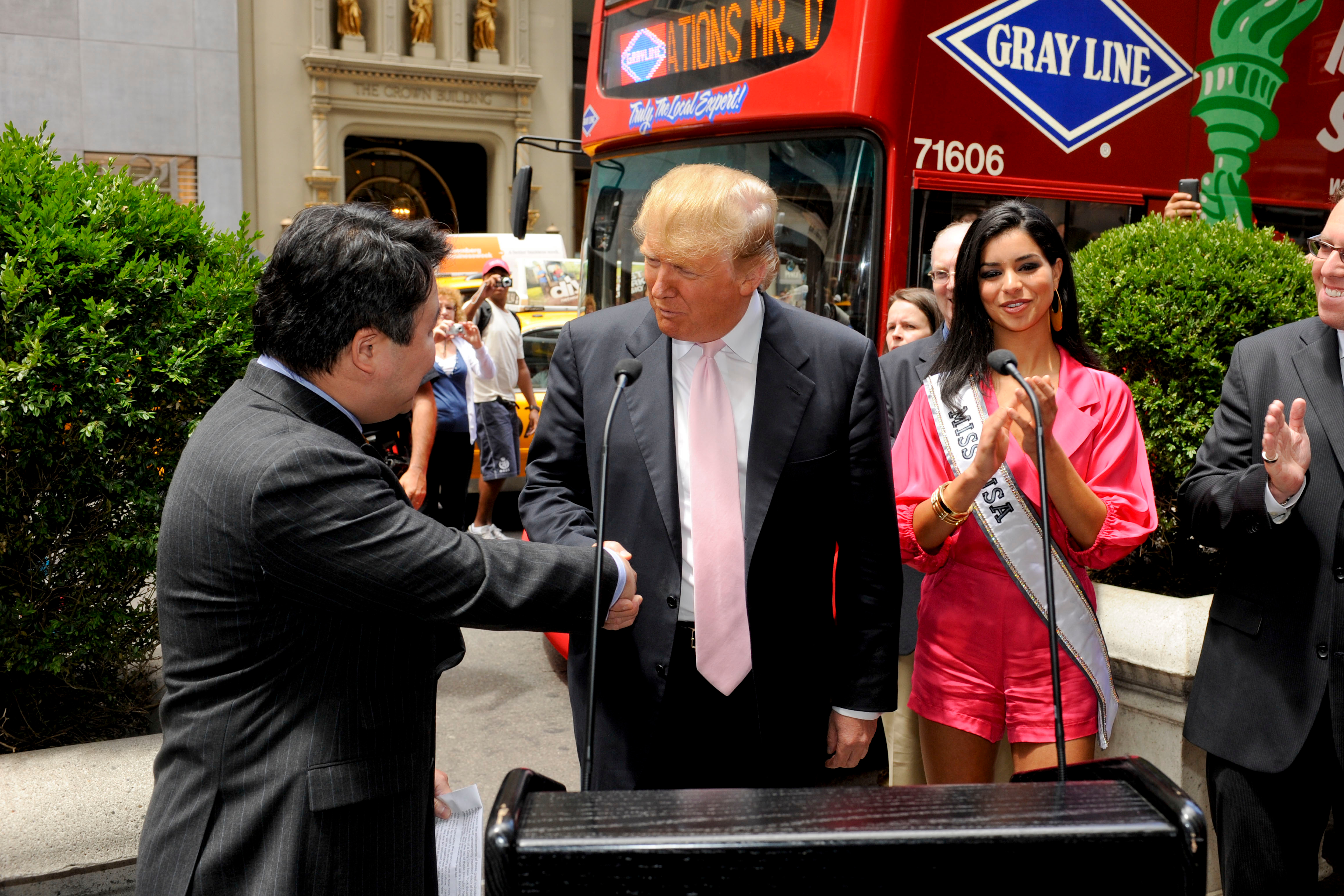 Donald J. Trump with David W. Chien at Ride of Fame Ceremony (June 8th, 2010).