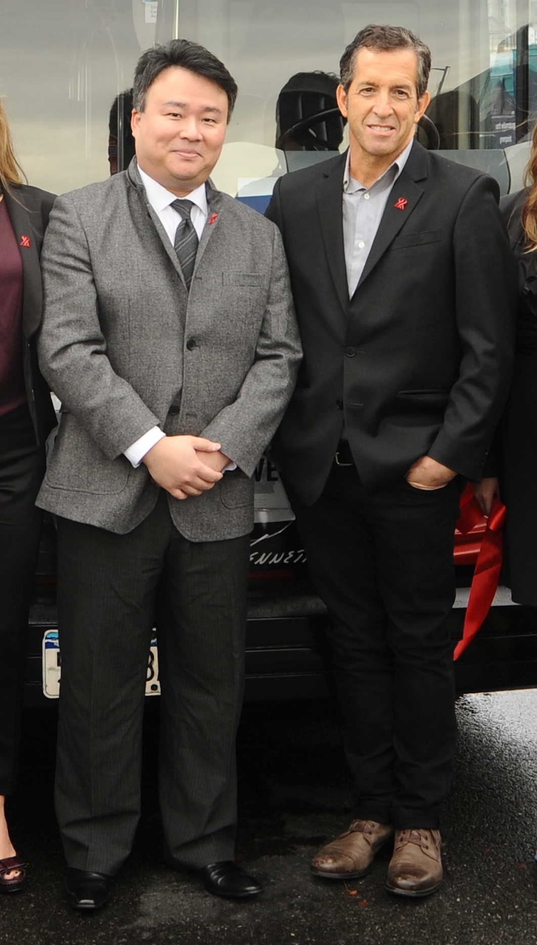 David W. Chien poses with Kenneth Cole at his Ride of Fame Induction Ceremony (November 18th, 2011).