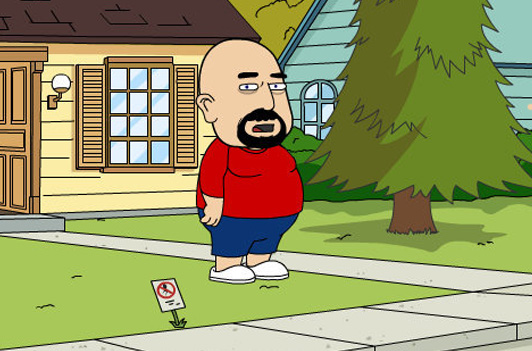 Still from pilot episode of animated series, Duane's World Shorts.
