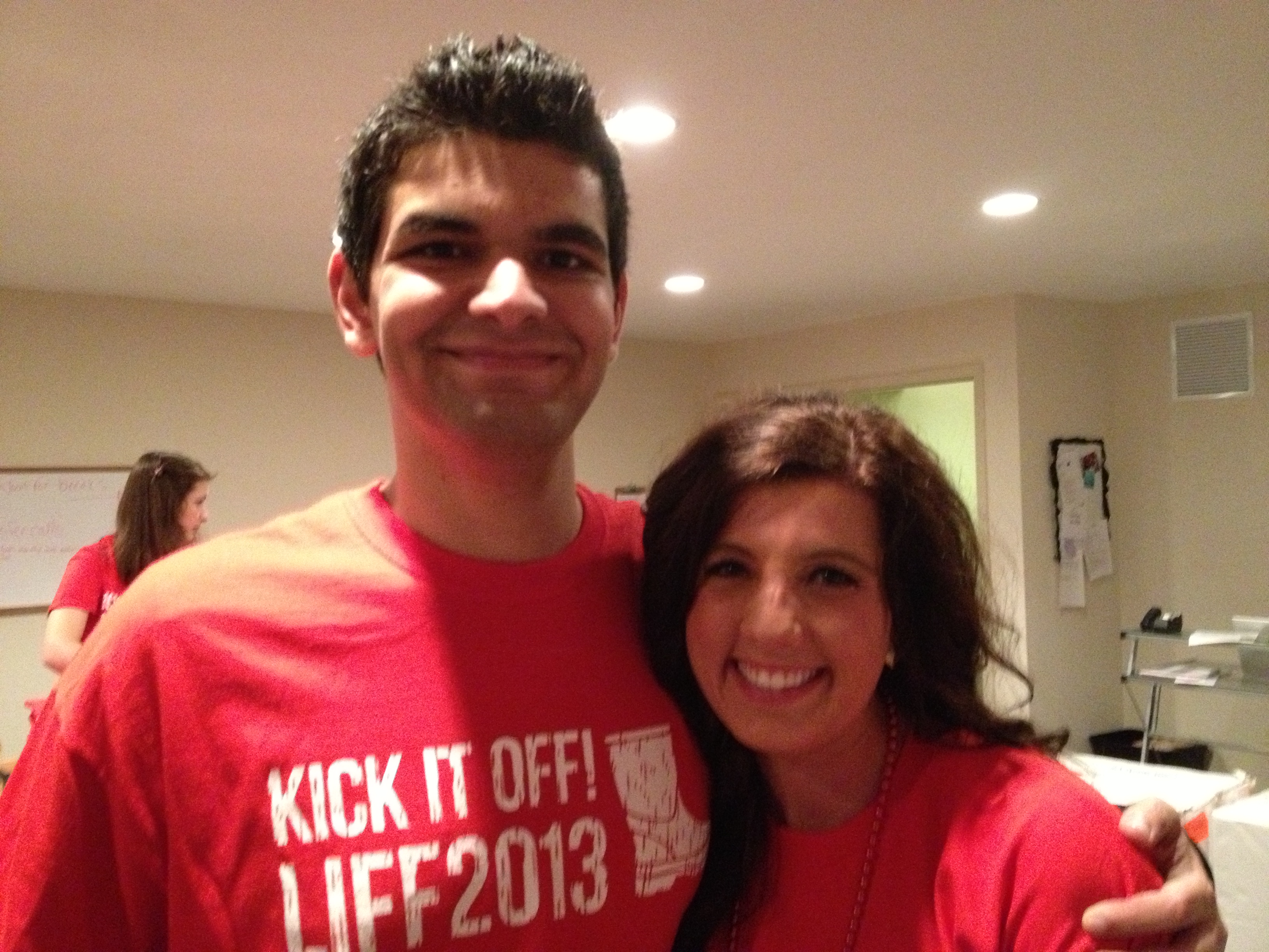 Warren Mitchell as a volunteer for the 2013 Louisiana International Film Festival