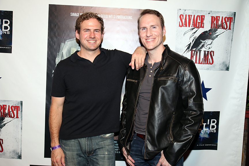 Director Chris Majors and his brother Brett Majors at the House of Blues Sunset Strip in Los Angeles Red Carpet Event for 