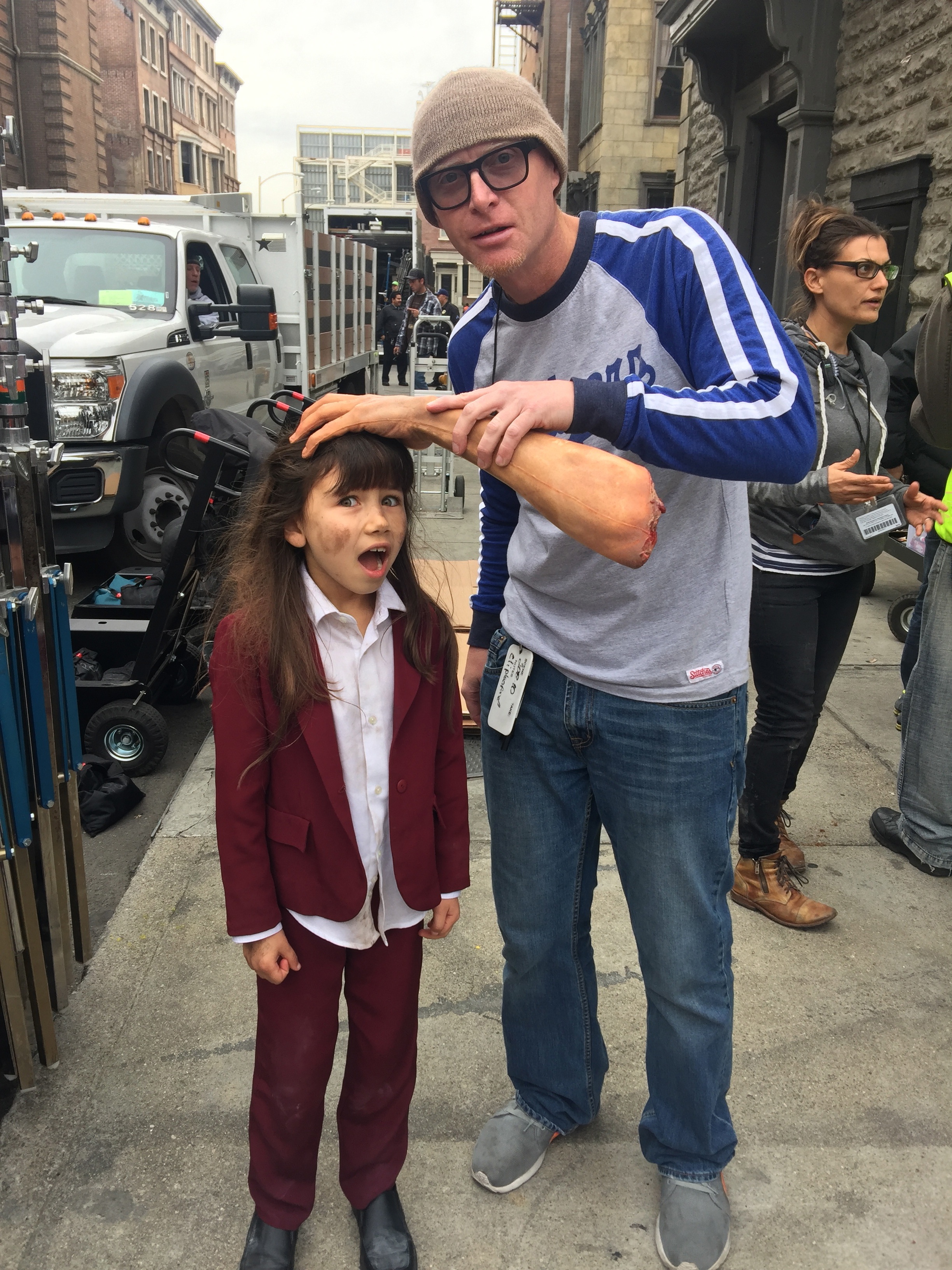 Ella on set Season 2 Angie Tribeca