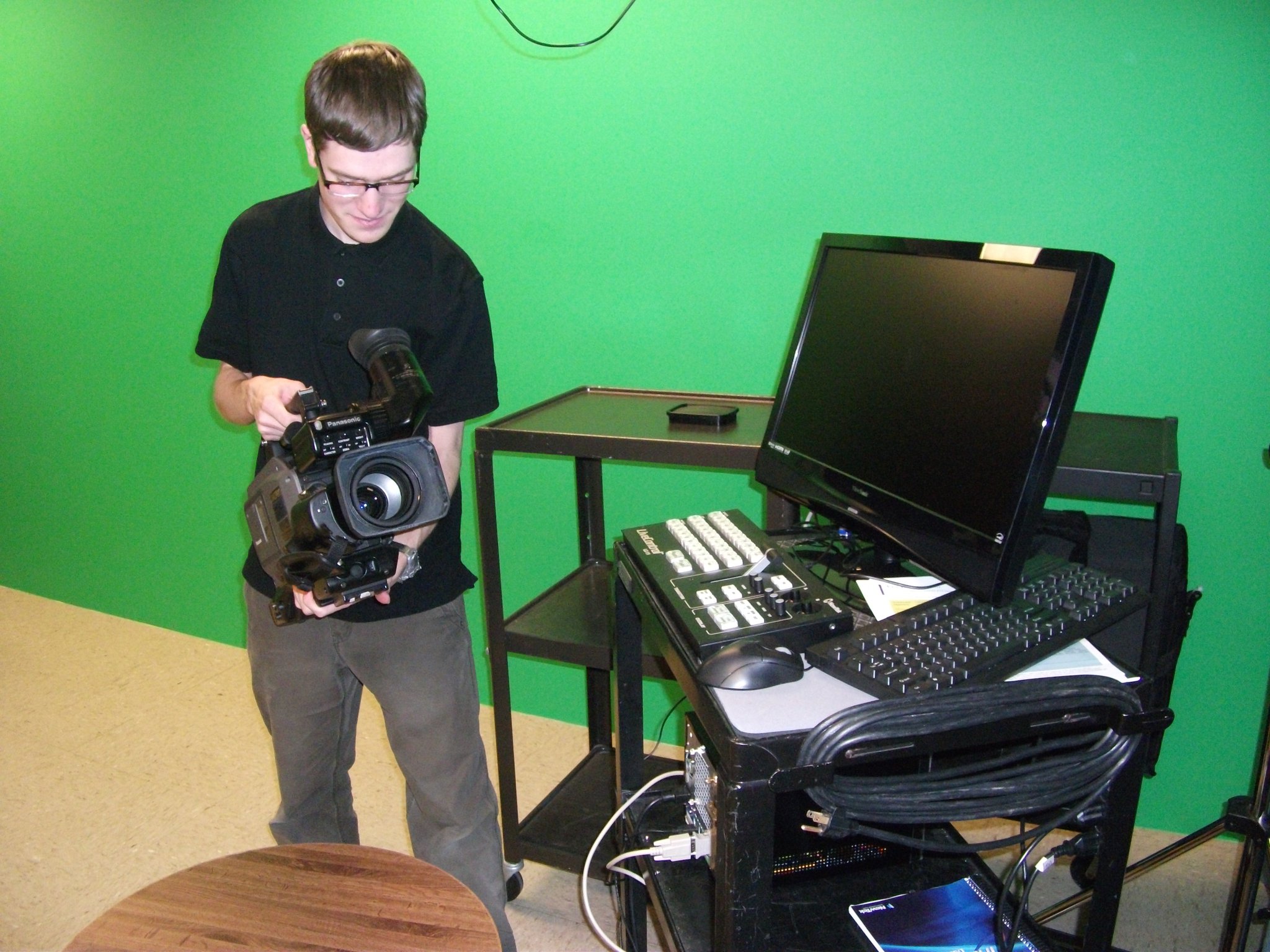 Matthew Elton shooting on a Panasonic Varicam.