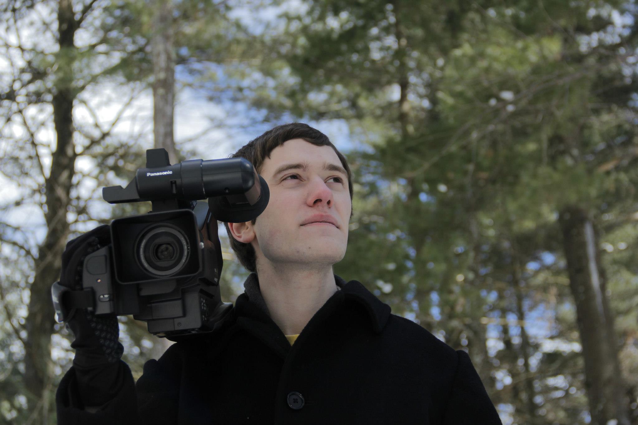Matthew Elton shooting on a Panasonic AG-AC7.