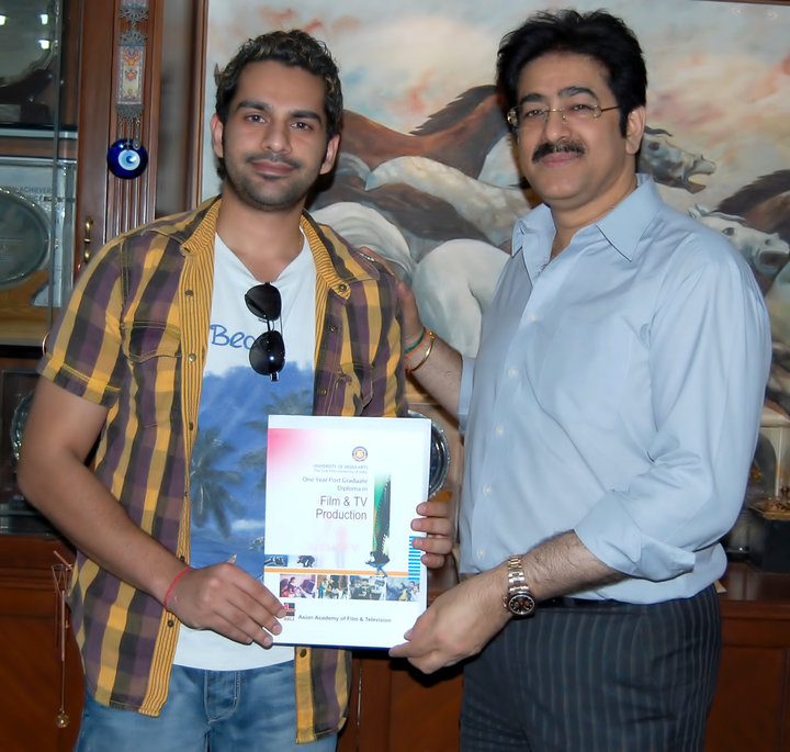 Gaurav Nanda With Mr.Sandeep Marwah (Chairman and M.D. MARWAH STUDIOS)