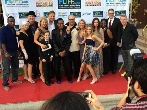 The cast of The Life Exchange at the premiere.