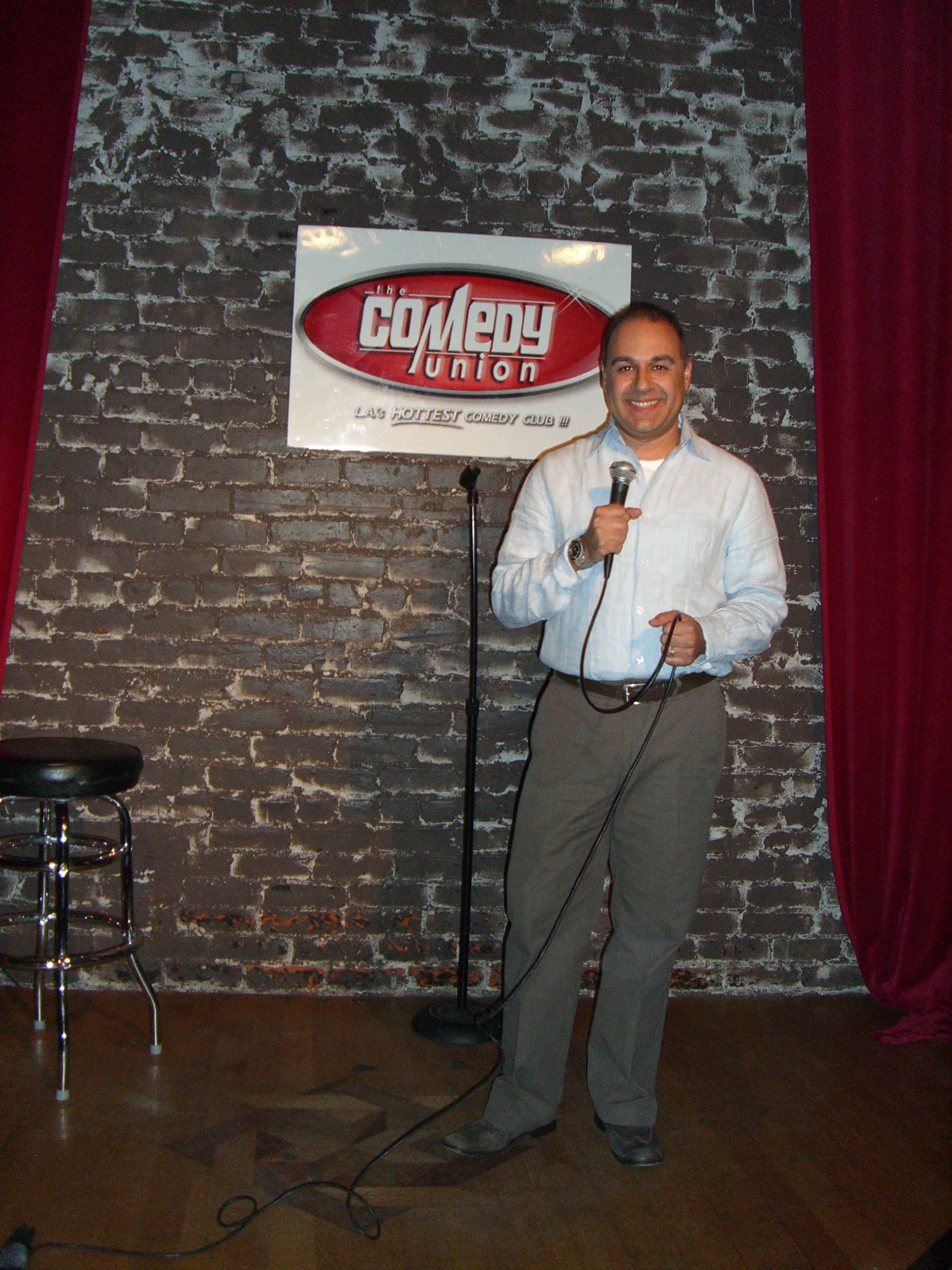 Joey Rich performing stand-up comedy