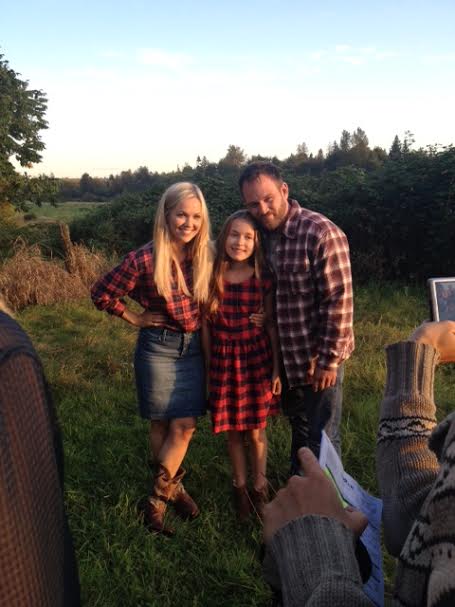 On the set of Life On The Line with Ty Olsson and Emilie Ullerup
