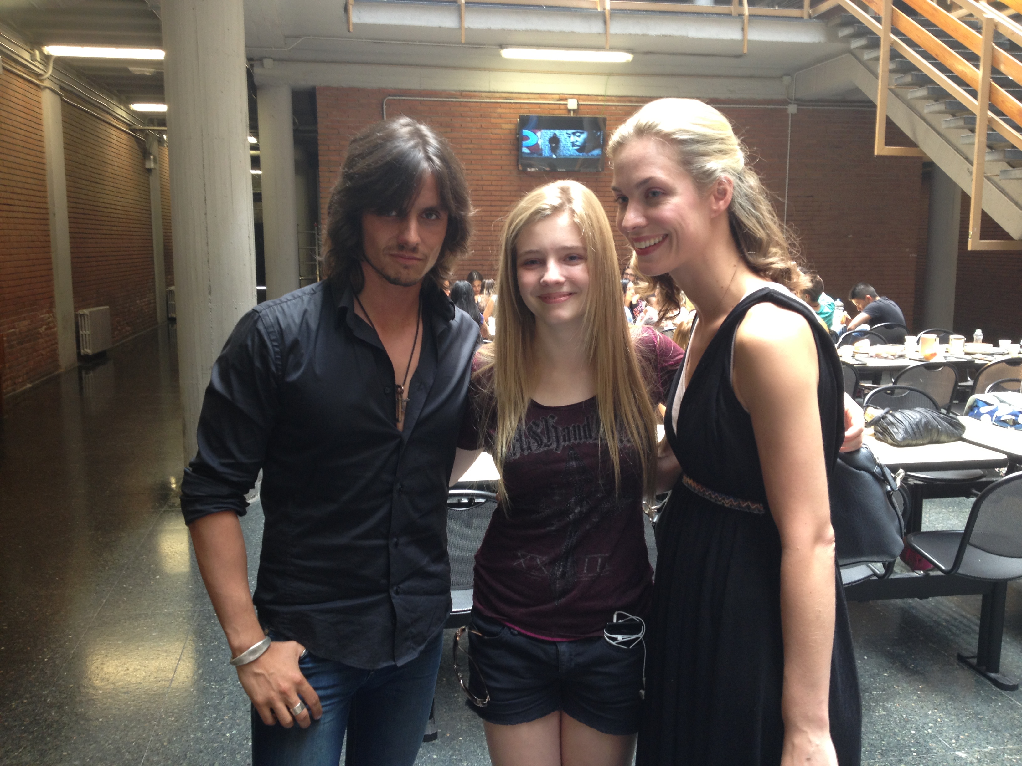 Actor Tabitha Wells with Director Gerrardo Herrero and Actor Helen Kennedy