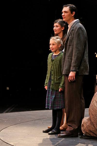 Andrea Fantauzzi, Grayson Yockey, and Journey Tupper in Narnia The Musical, presented by Starlight Theatre and performed at the Kauffman Center of Performing Arts.