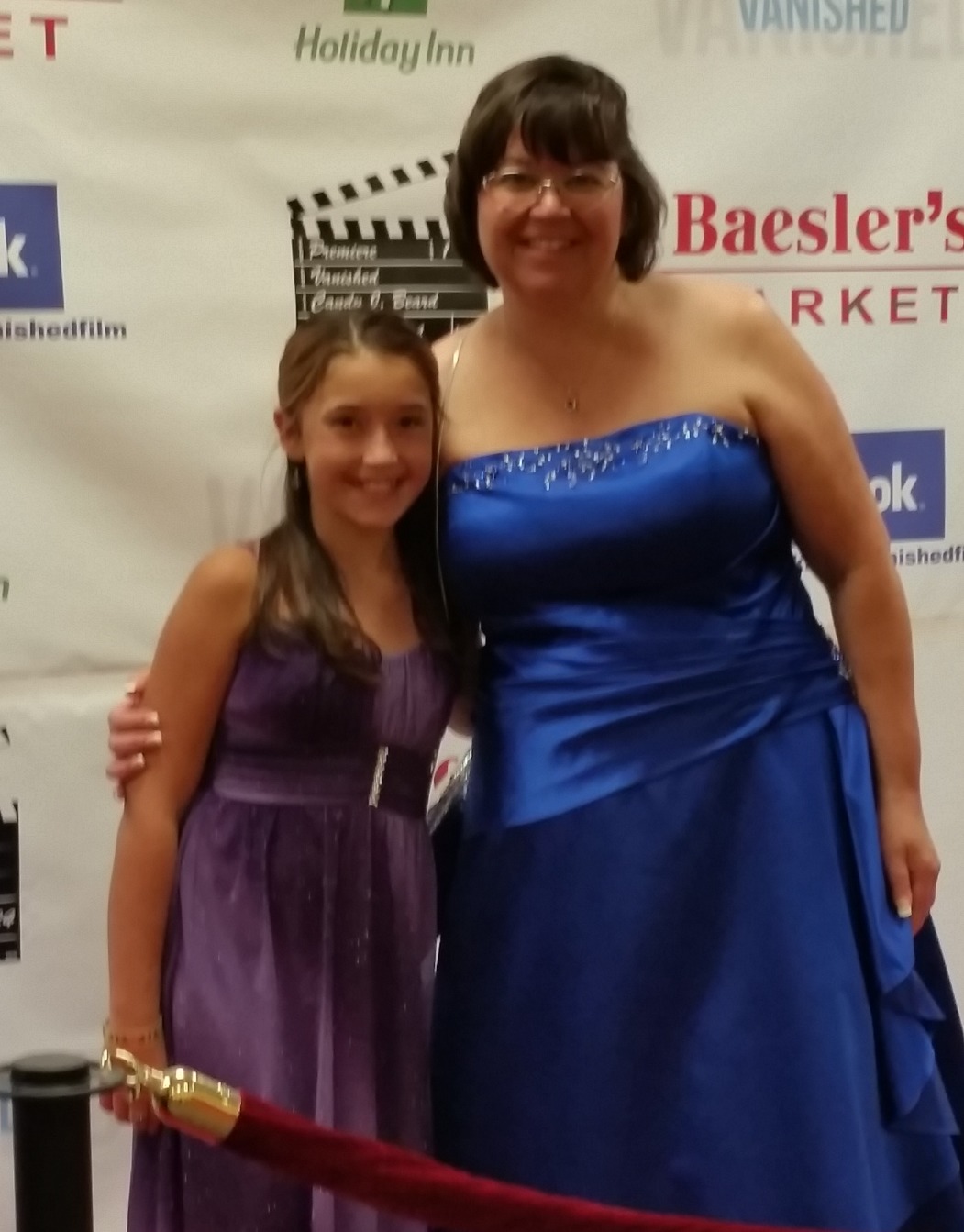 With Candy Beard at the Vanished Red carpet movie premiere.