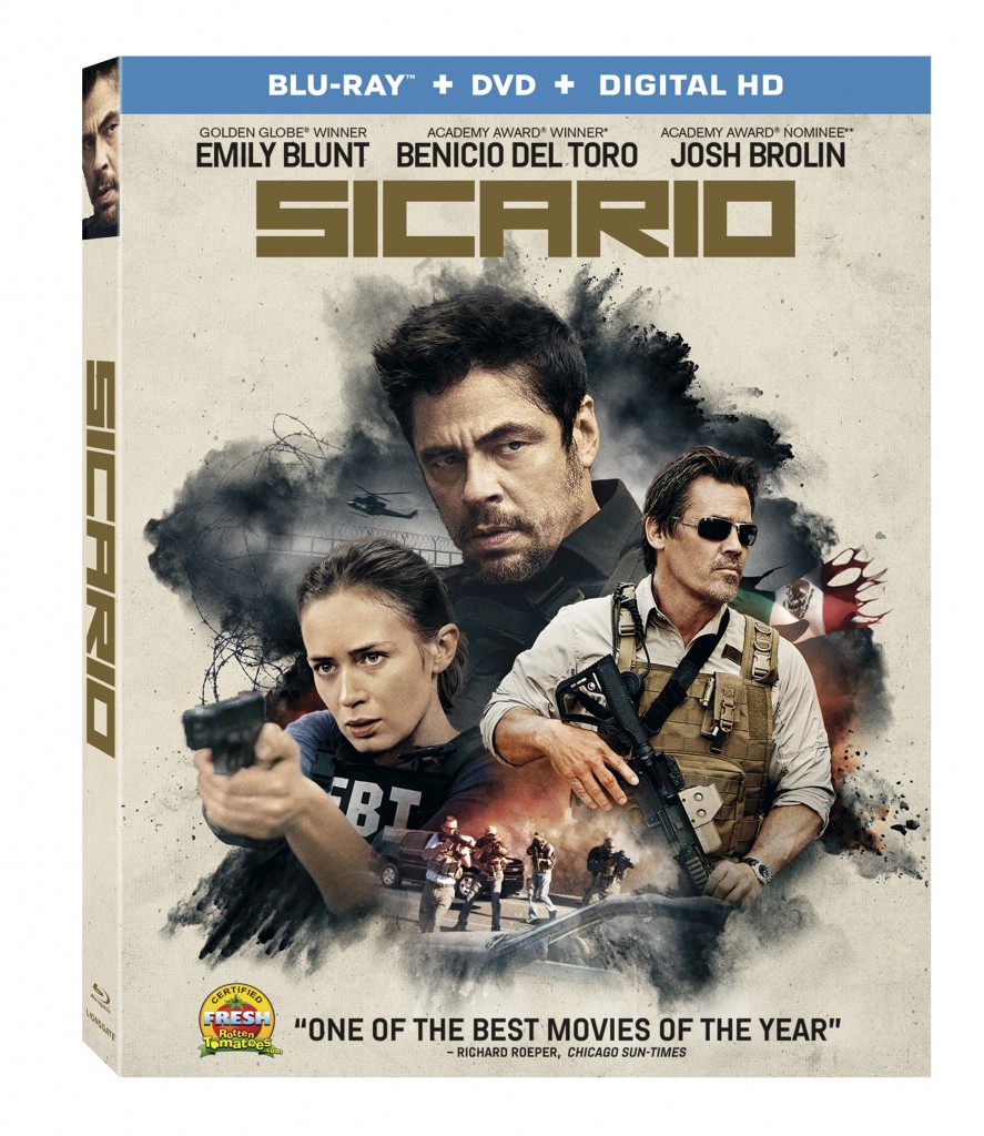 Sicario DVD cover art