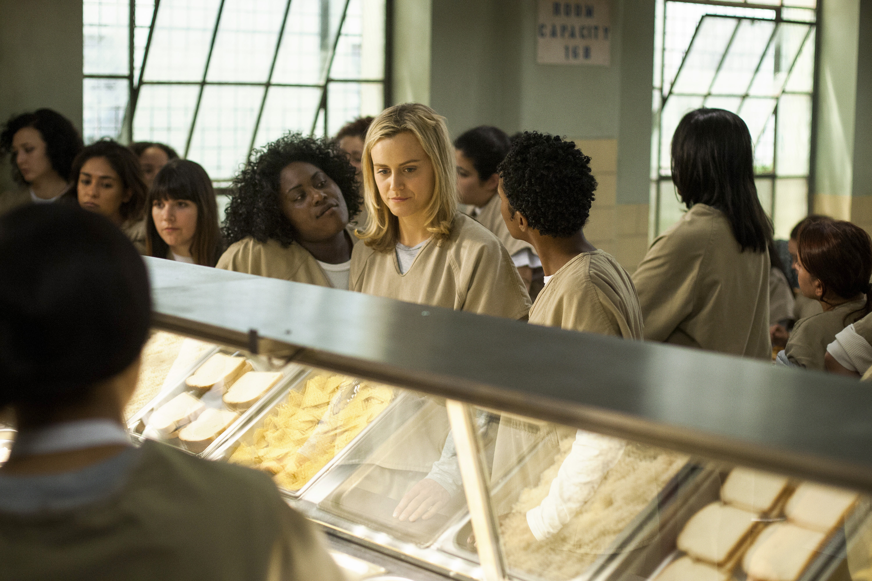 Still of Michelle Hurst, Taylor Schilling, Vicky Jeudy, Samira Wiley and Danielle Brooks in Orange Is the New Black (2013)