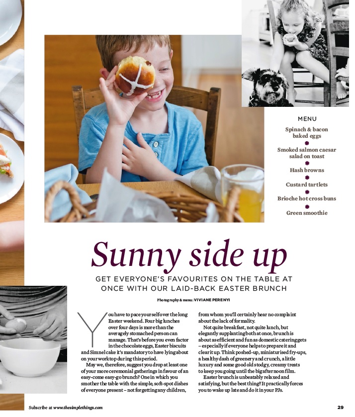 The Simple Things magazine, issue 22, featuring the Easter brunch