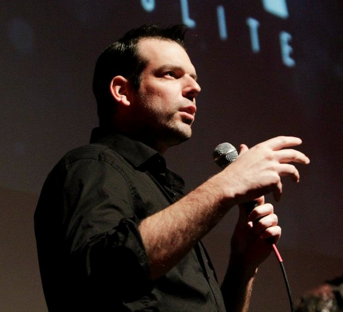 Adam O'Brien at the SPASM film Festival for the screening of Bloodbath in 2012