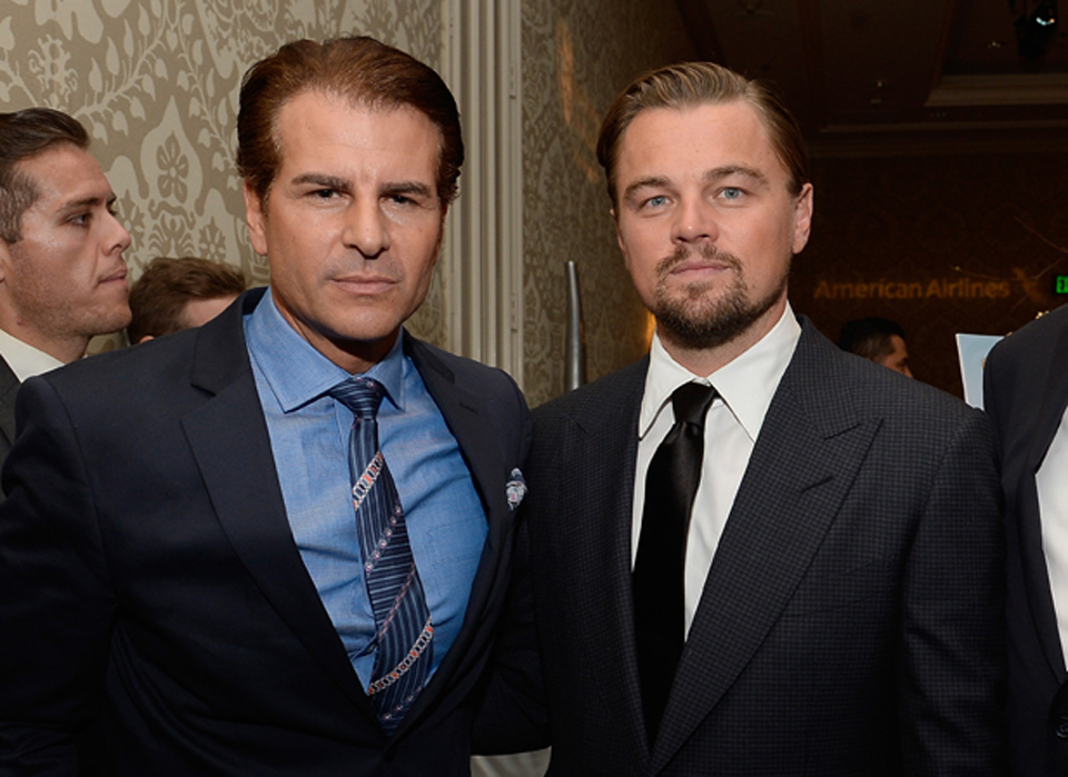 Actors, Vincent De Paul & Leonardo Di Caprio arrives at BAFTA LA 2014 Awards Season Tea Party at the Four Seasons Hotel, Beverly Hills, California.(2014)
