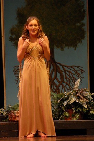 Julie playing Eve in The Apple Tree, at Degenstein Center Theatre, 2009
