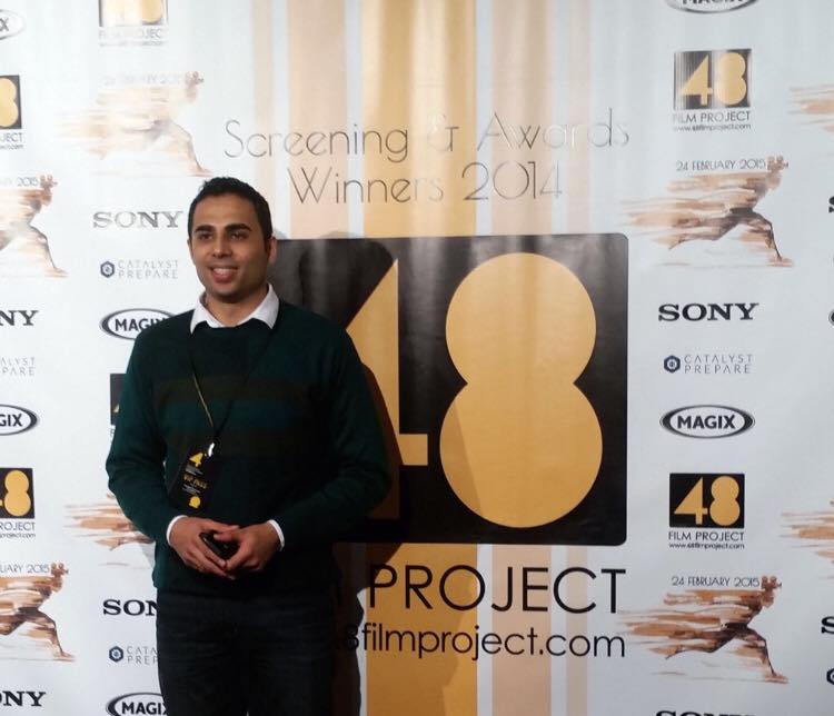 Tushar Tyagi @ 48 film project Screening and Award Ceremony. Tushar Tyagi was on the panel of judges for 48 Film Project 2015