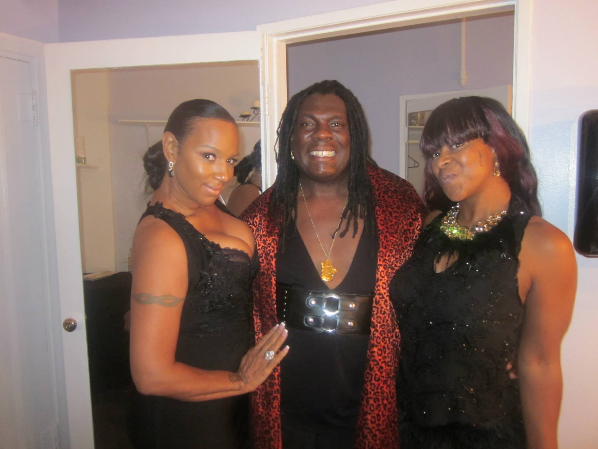 Tony Davis, Jackie Christie, and Sphynix Rose at The African Oscars 2014