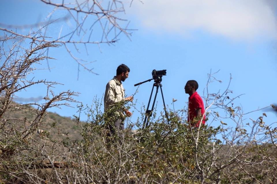 Hatim shooting at the Tsavo National Park.