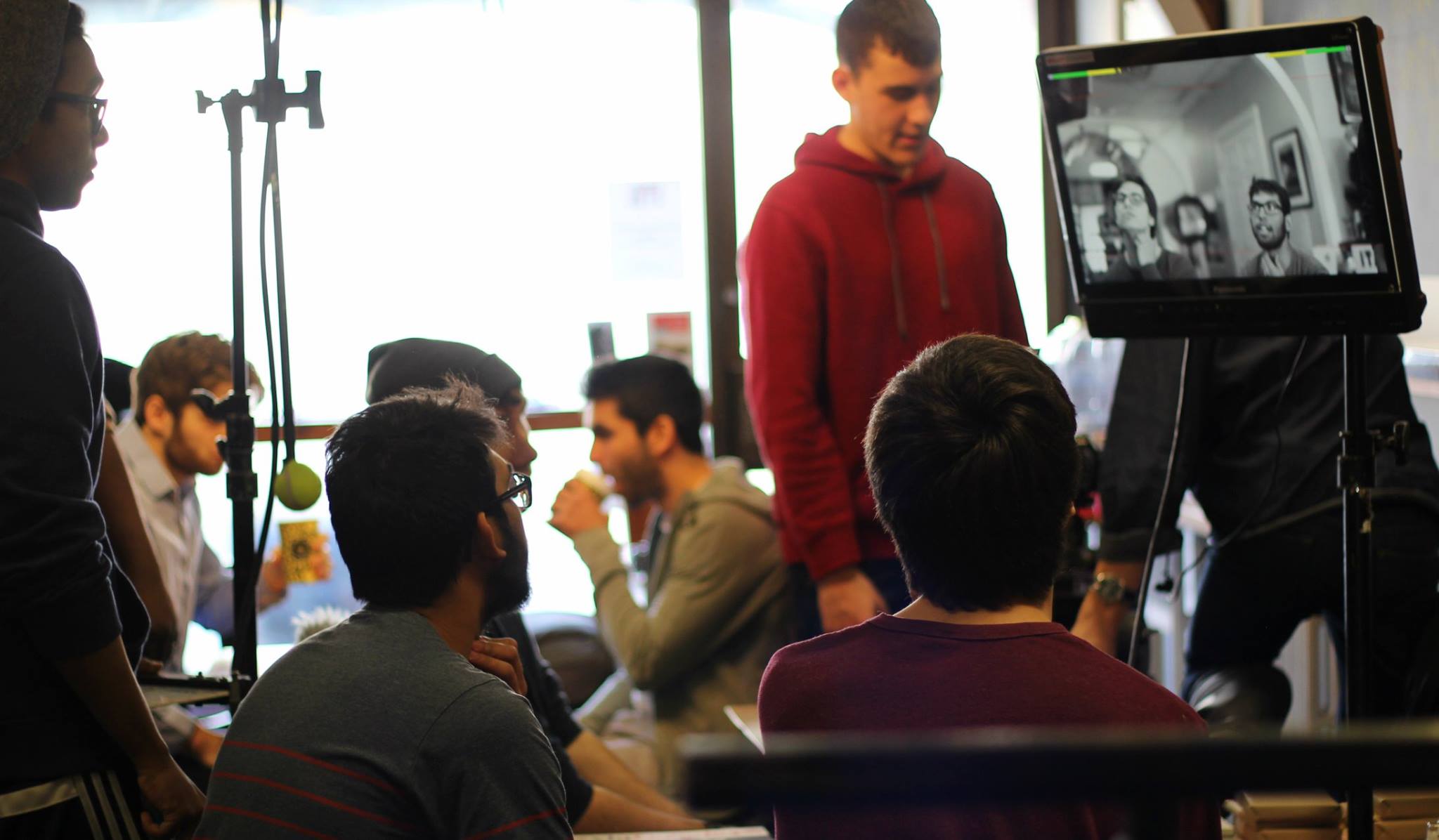 Director of Photography, Hatim Hassanali on set of feature film 'Modern Conventions of Love Making'.