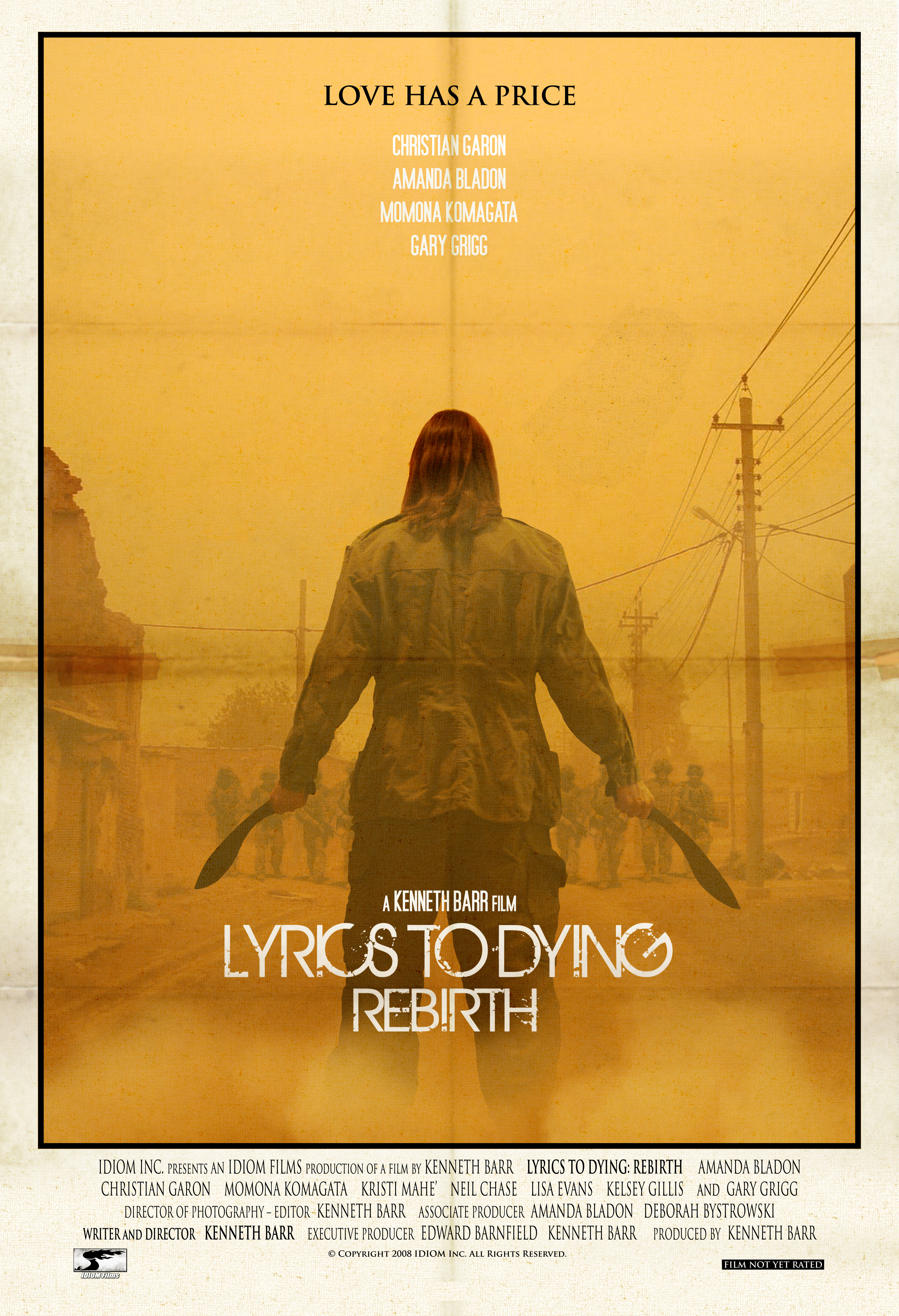 Promotional poster art for Lyrics To Dying Rebirth.