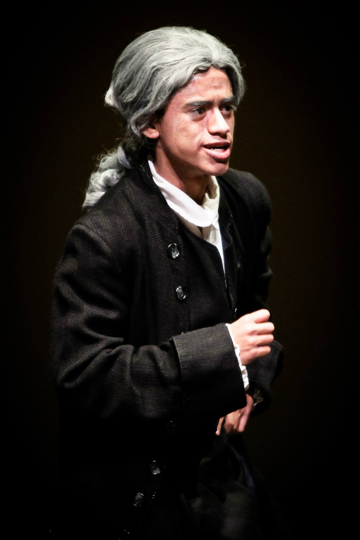 Antonio Abarca as Giles Corey for the RRHS theatre production of the Crucible. (2013)