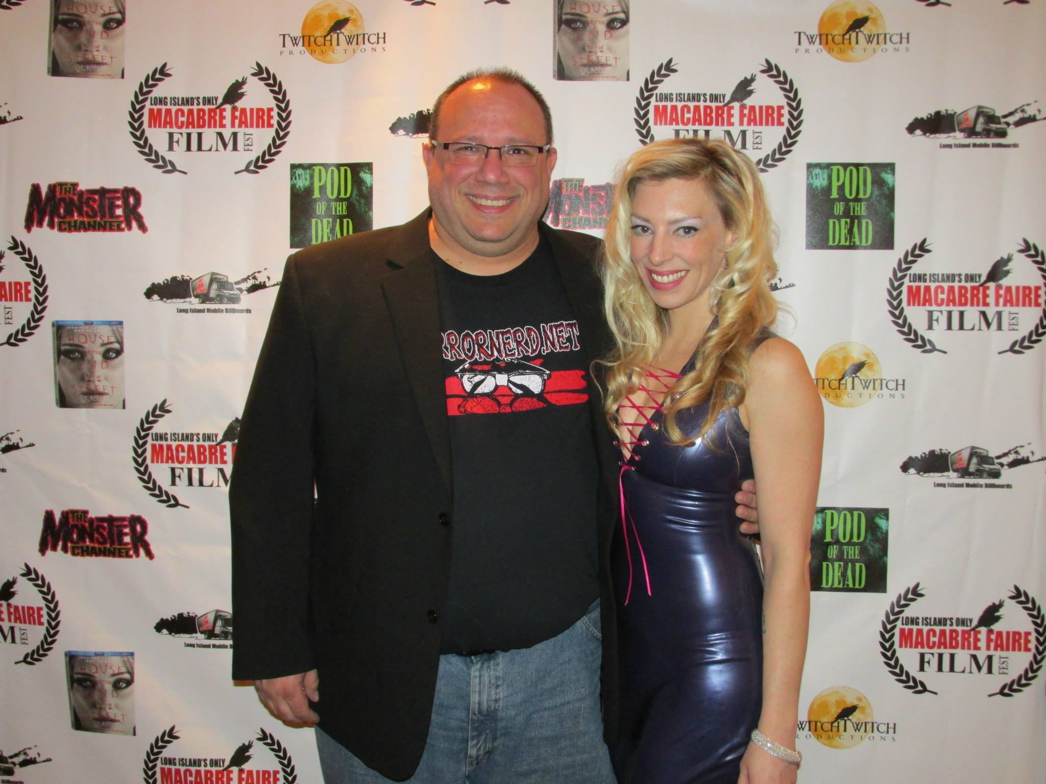 Todd Staruch and I at NYC Macabre Faire. Todd being a judge at the film festival
