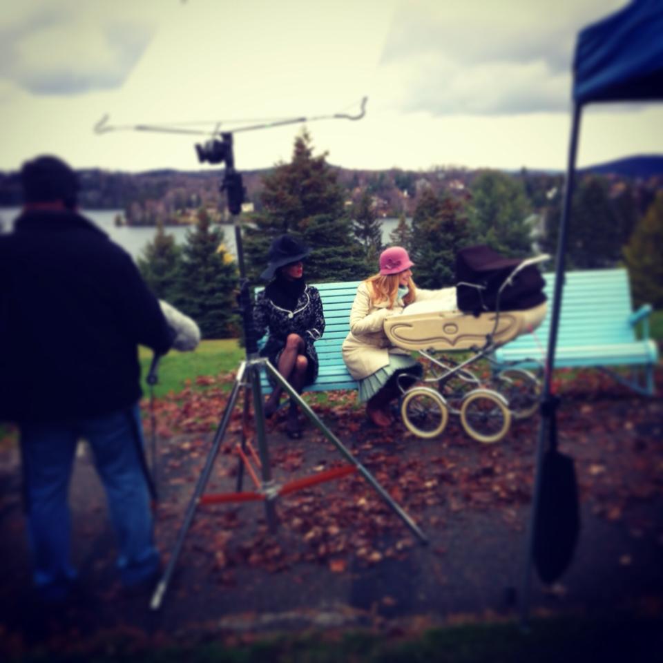 On set with Annabelle in Ste. Agathe Des Monts. Oct.2013