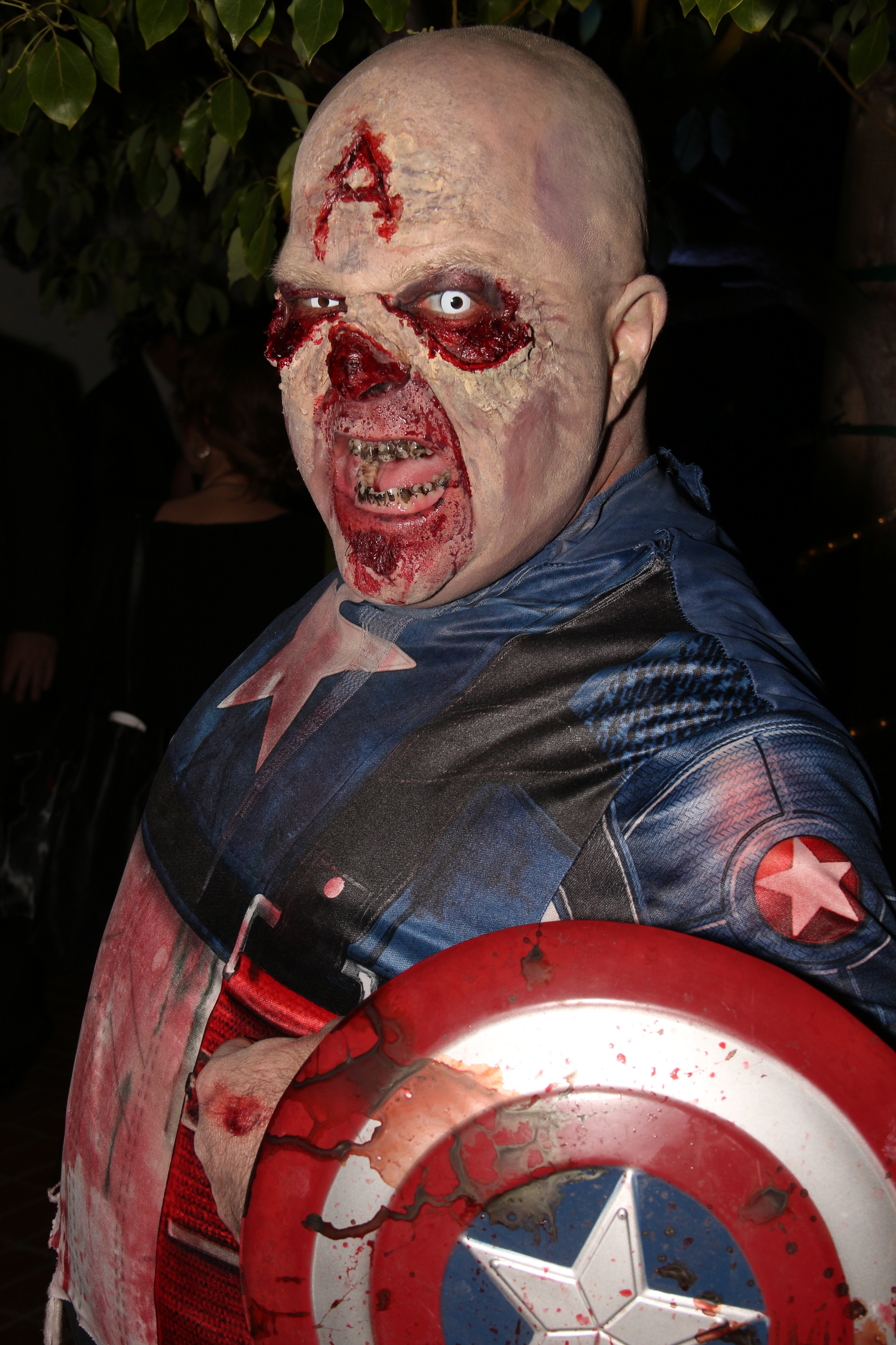 Noel Jason Scott as Zombie Captain America at the Saturn Awards #zombie #saturnawards #captainamerica