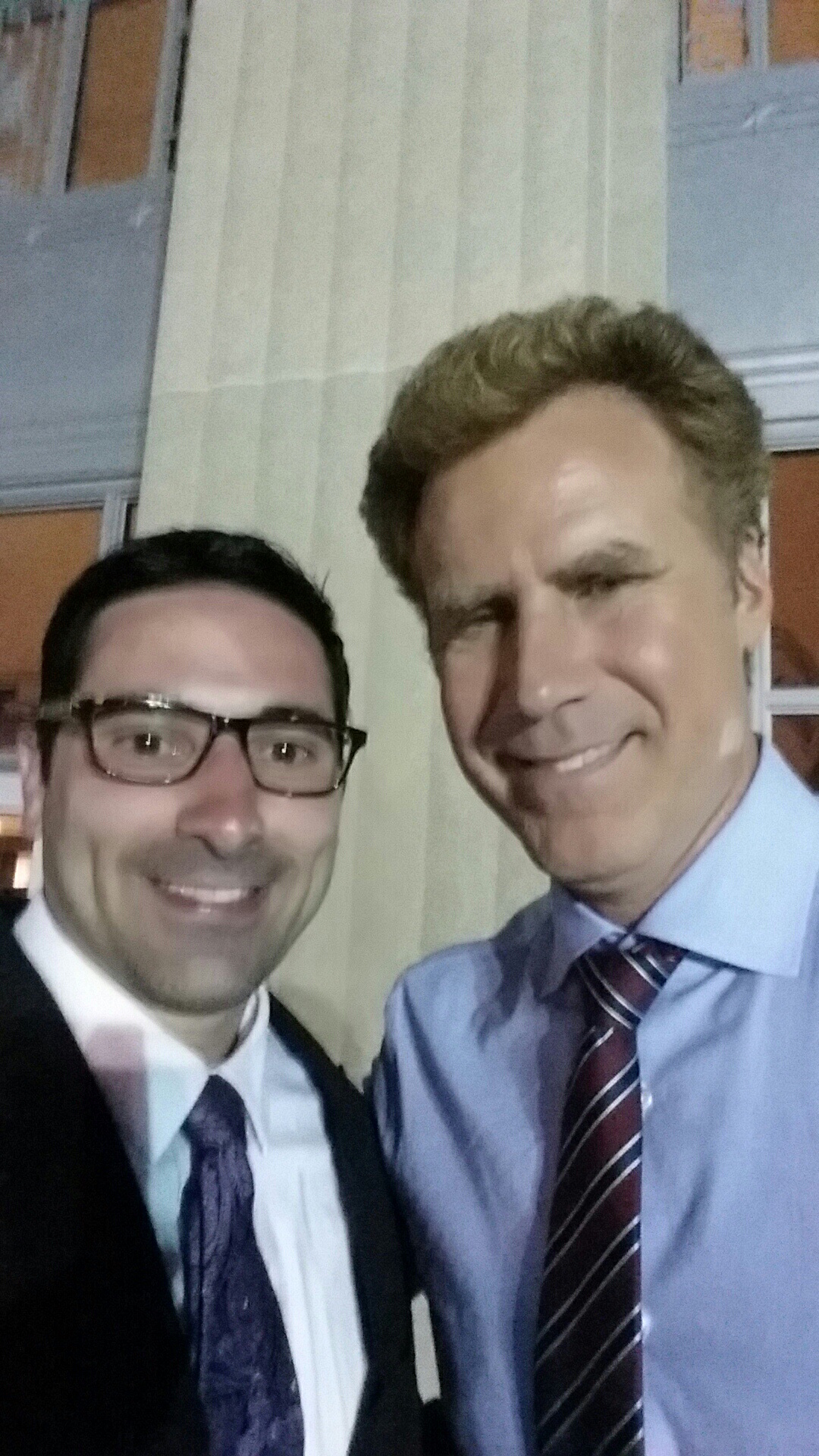Me and Will Ferrell on the set of Get Hard, in Da Parish! LONG DAY!