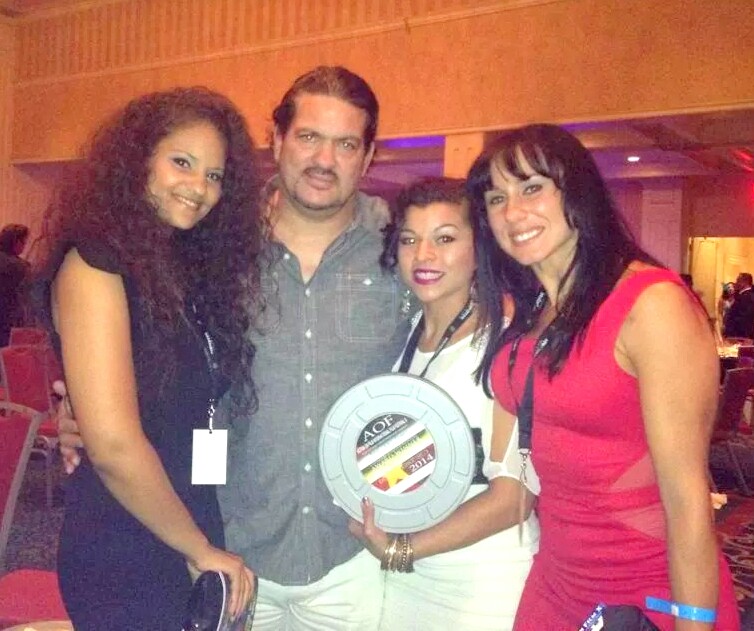 The girls of Pervasive with Dragon Award Winner Rigan Machado