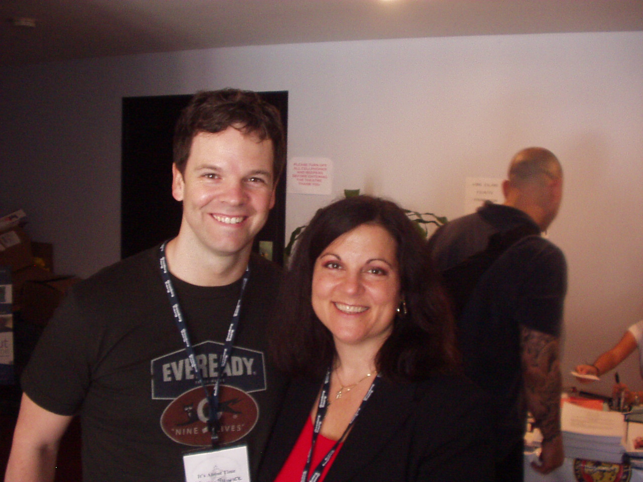 Debra Markowitz and Kevin Shinick at the Long Island International Film Expo (LIIFE)
